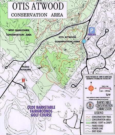 Otis Atwood Conservation Area Map